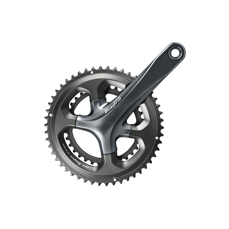 Shimano Tiagra 4700 10 Spd Compact Crankset Gray 175mm – 50-34t BB Not Included