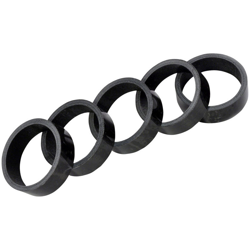 Wheels Manufacturing Carbon Headset Spacer – 1-1/8″, 10mm, Gloss, 5 pack