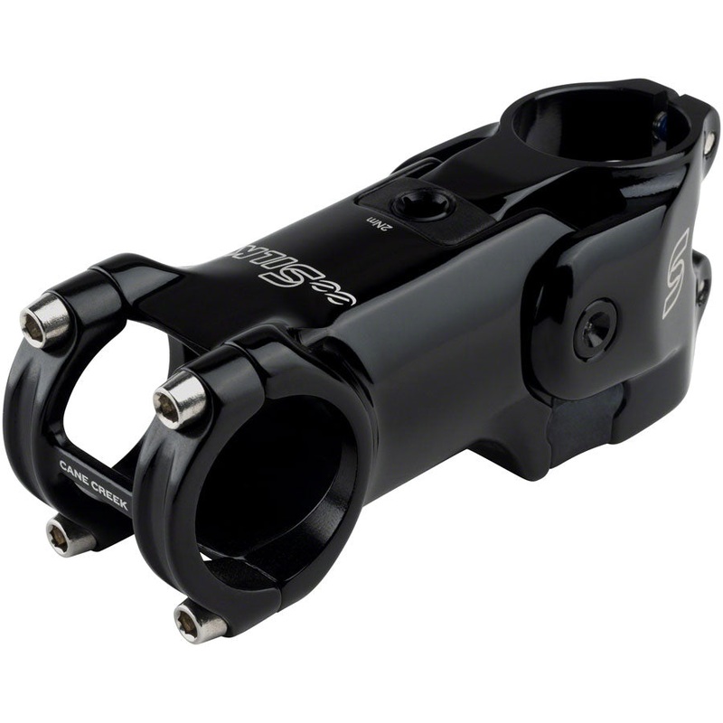Cane Creek eeSilk Stem – 70mm, 31.8mm, -6, 1 1/8″, Alloy, Black, w/o Comp Switch