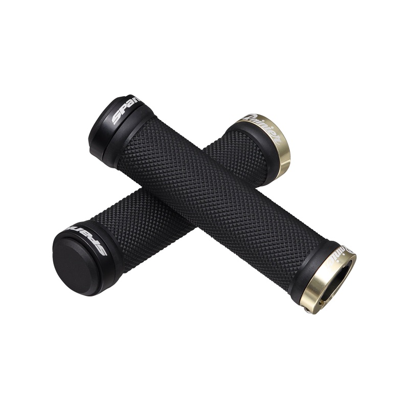 Spank Spoon Locking Grips, Rainier Beer LTD, Black/Gold