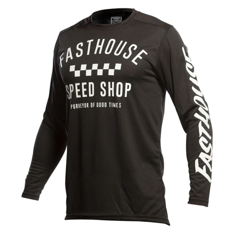 Fasthouse Carbon Jersey – Youth – Black Black Medium