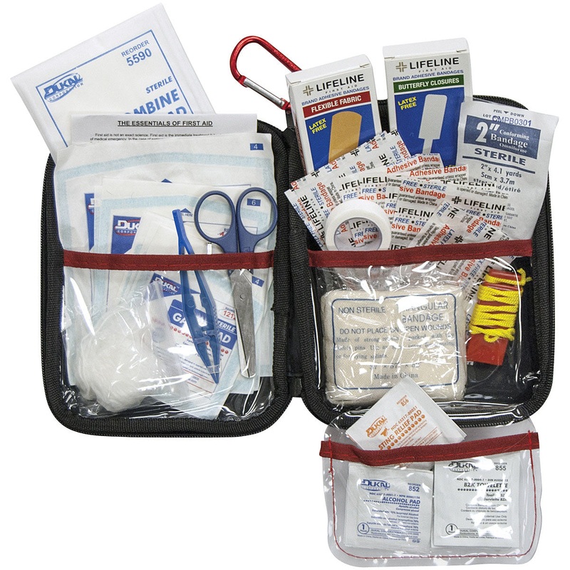 Lifeline Hard Shell First Aid Kits  Compact, Durable Emergency Medical Supplies with Carabiner, Multiple Sizes & Comprehensive Safety Features 85PC LG