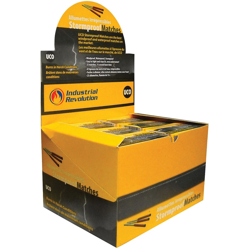 Premium UCO Stormproof Matches  Waterproof, Windproof, Fire-Starting Safety Matches for Camping, Emergency Kits & Outdoor Adventures POP BULK