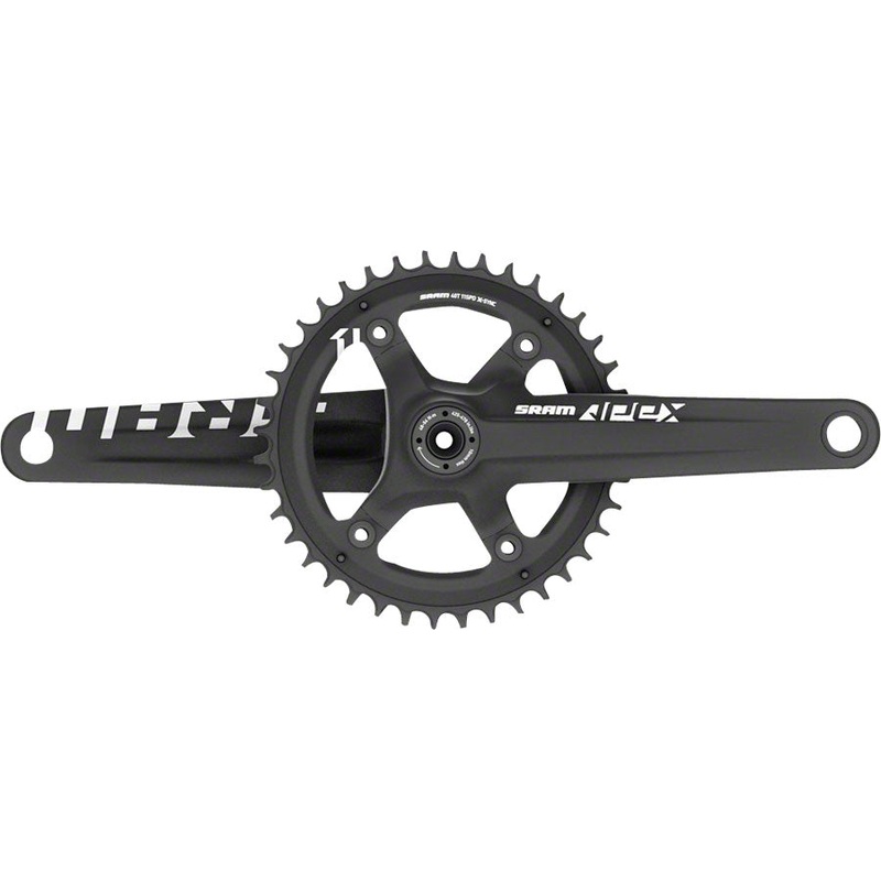 SRAM Apex 1 Crankset – 175mm, 10/11-Speed, 42t, 110 Asymmetric BCD, GXP Spindle Interface, Black