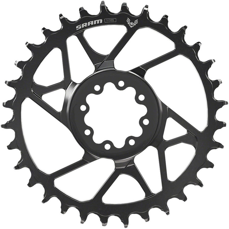 SRAM S1000 Eagle T-Type Direct Mount Chainring – 32t, 12-Speed, 8-Bolt Direct Mount, 3mm Offset, Aluminum, Black