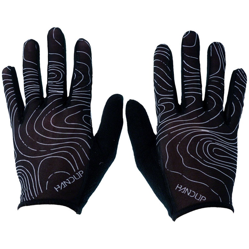 Handup Vented Gloves – Topo Map Black, XSmall