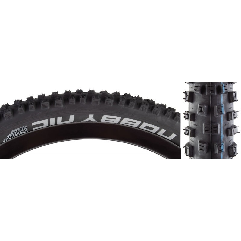 Schwalbe Nobby Nic Tire – 29 x 2.4 Tubeless Folding BLK Addix SpeedGrip Super Ground