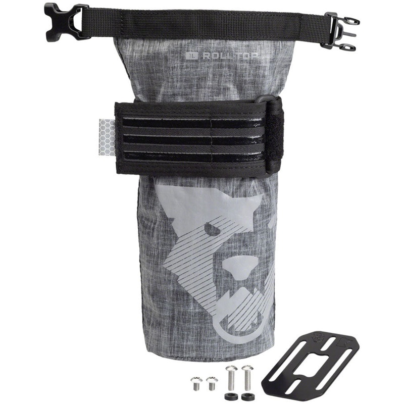 Wolf Tooth B-RAD TekLite Roll-Top Bag and Mounting Plate – 1L Black