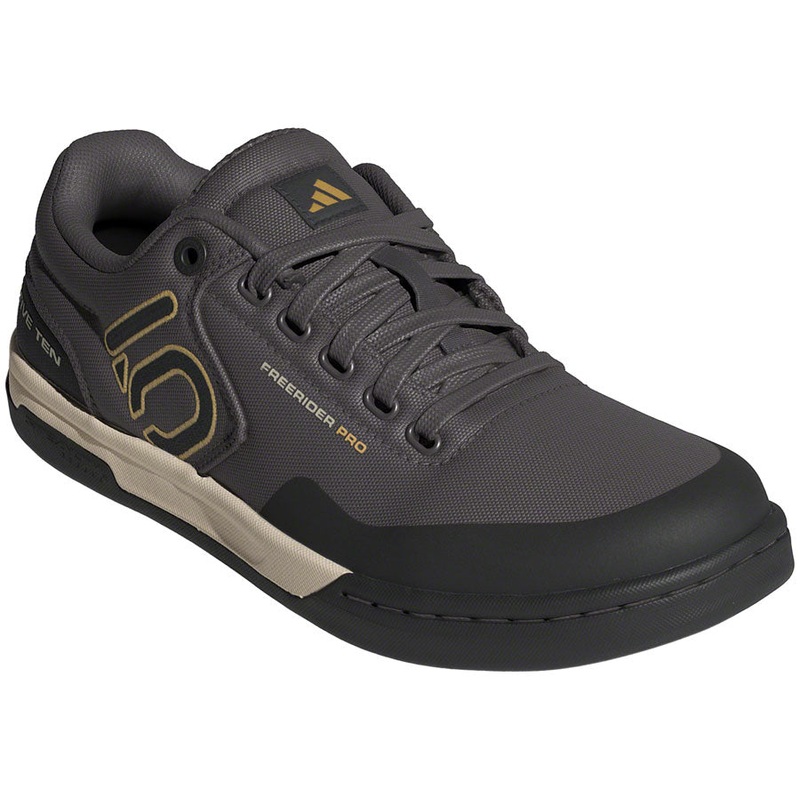 Five Ten Freerider Pro Canvas Flat Shoes – Men’s, Charcoal/Carbon/Oat, 10.5