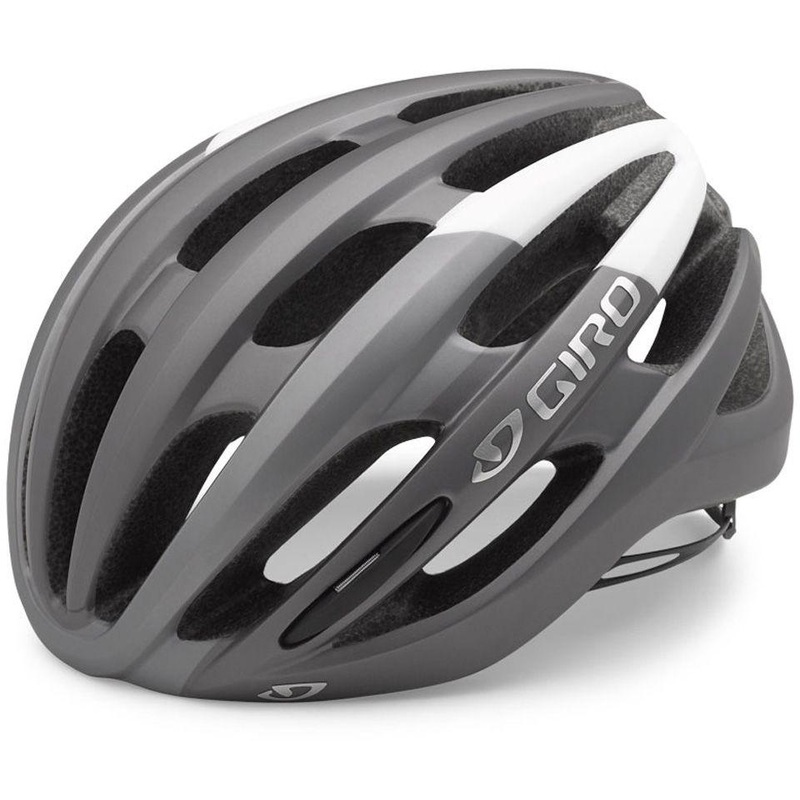 Giro Foray Road Cycling Helmet – Matt Titanium-White Matt Titanium – White Medium