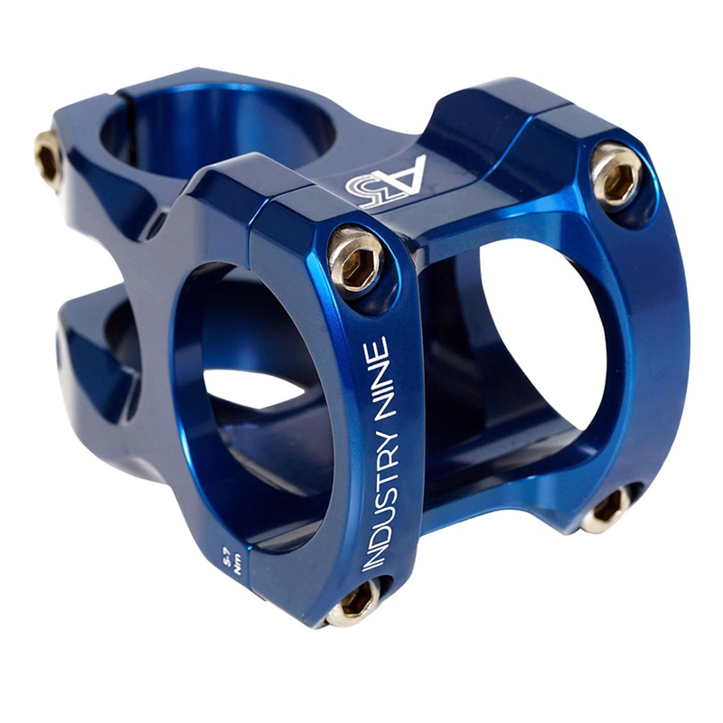 Industry Nine A35 Stem – 50mm, 35mm Clamp, +/-6, 1 1/8″, Aluminum, Turquoise