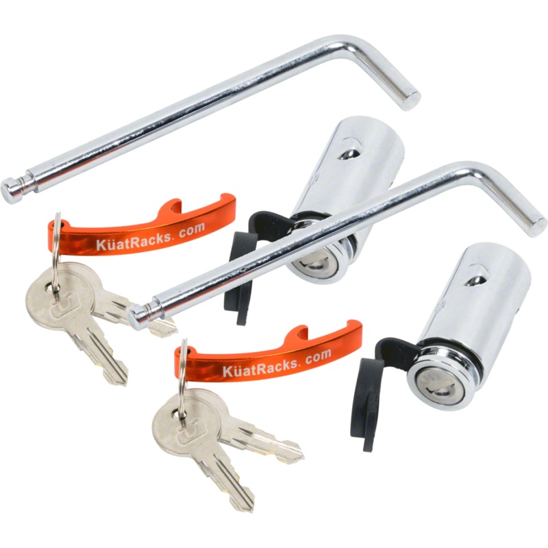 Kuat Hitch Lock Bundle for 2″ and 1-1/4″ Receiver Bike Racks | Enhanced Security & Durable Construction