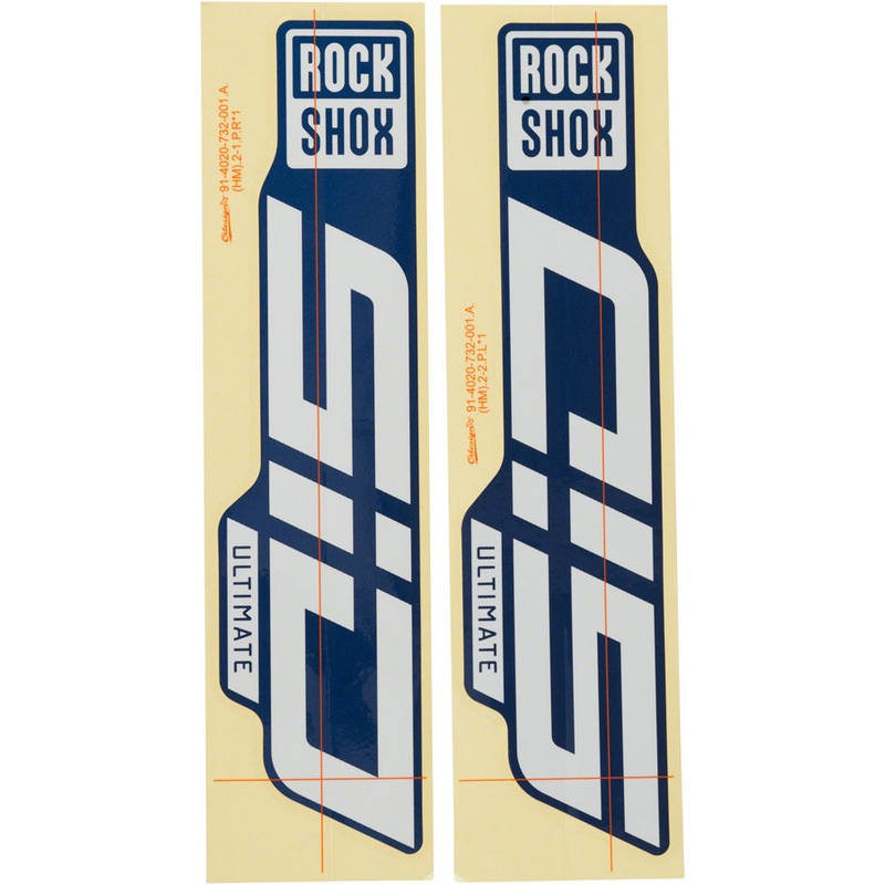 RockShox Fork Decal Kits & Stickers for SID & SID Ultimate – Customizable, Durable, Tech-Enhanced Frame and Fork Graphics Gloss Polar Foil for Blue Crush