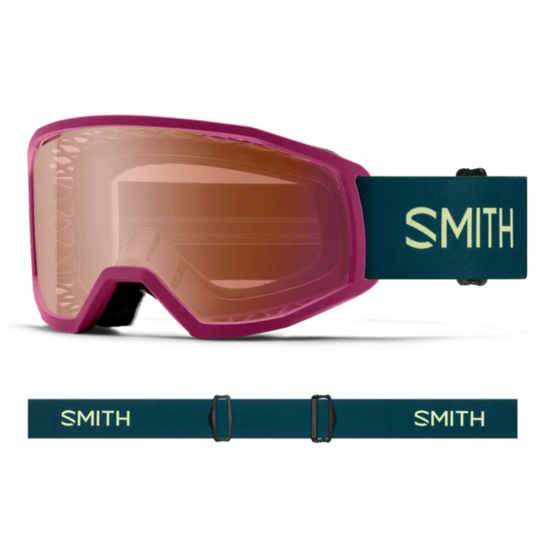 Smith Loam S MTB Goggle – Huckleberry Huckleberry Contrast Rose Flash Anti Fog Lens & Clear Lens