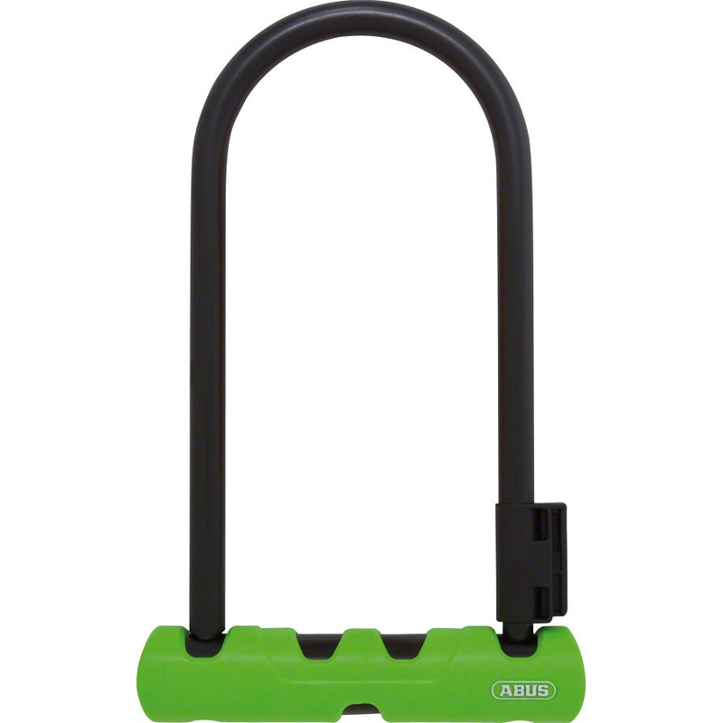 Abus Ultra 410 U-Lock – 3.9 x 9″, Keyed, Black/Green, Includes bracket