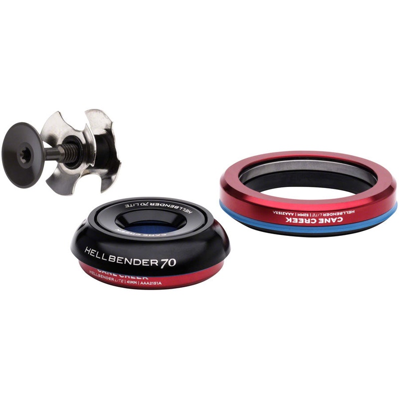 Cane Creek Hellbender 70 Lite Headset – IS41/28.6/H9|IS52/40 B, Tapered, Black