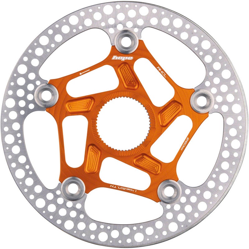 Hope RX Disc Rotor – 140mm, Center-Lock, Orange