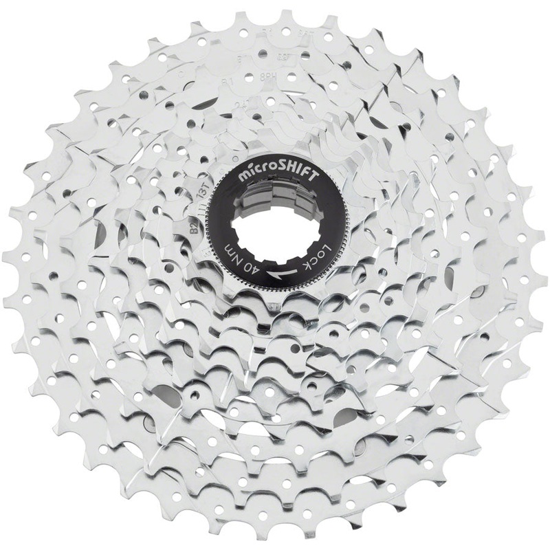 microSHIFT G10 Cassette – 10 Speed 11-36t Chrome Plated With Spider