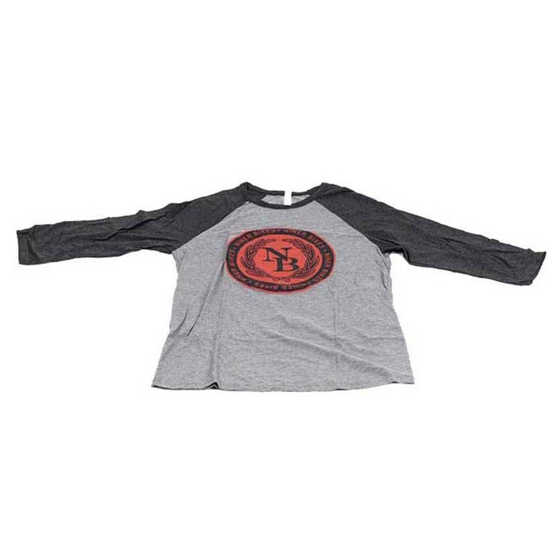 Niner Commonwealth 3/4 Tee – Gray-Red Gray – Red 2X-Large