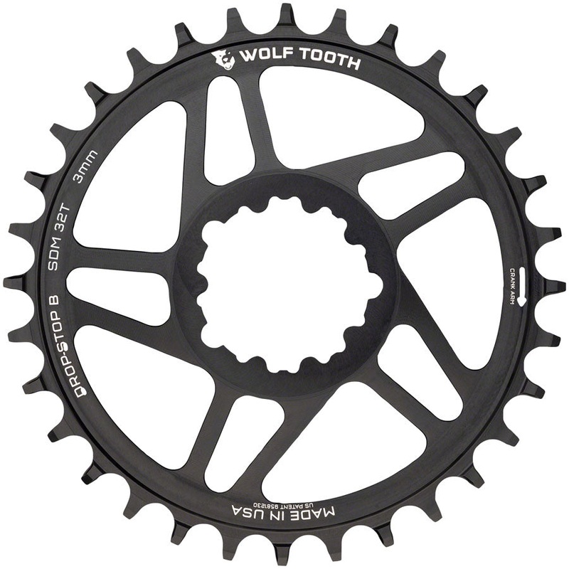 Premium Aluminum SRAM 3-Bolt Drop-Stop Chainrings  28T, 30T, 32T, 34T for Boost Cranksets, Wear-Resistant, Mud Clearance, Chain Retention 30