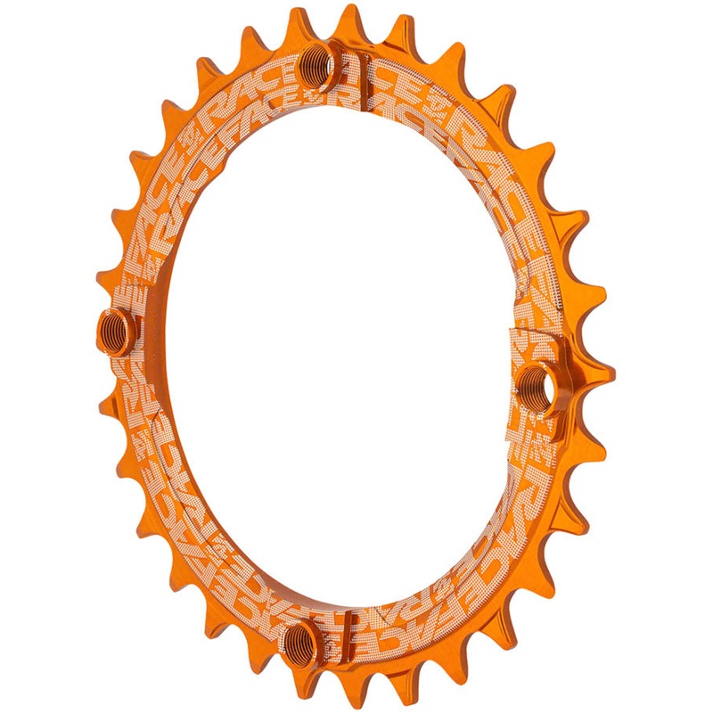 RaceFace 1x Narrow Wide Chainring – 30t, 104 BCD, 10-12-Speed, 7075 Aluminum, Orange