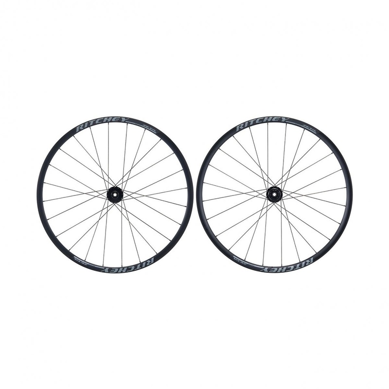 Ritchey Zeta Comp 700c Disc Road Wheelset – Black Black 12x100mm TA – Shimano/SRAM