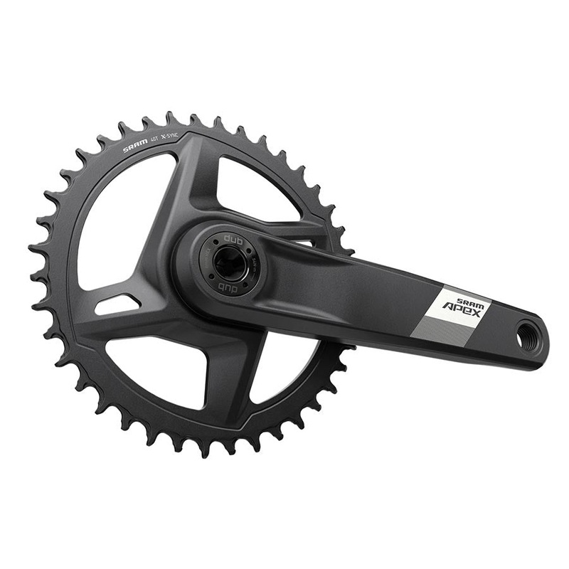 SRAM Apex D1 Crankset Speed: 12, Spindle: 28.99mm, BCD: Direct Mount, 42, DUB, 175mm, Black, Cannondale AI