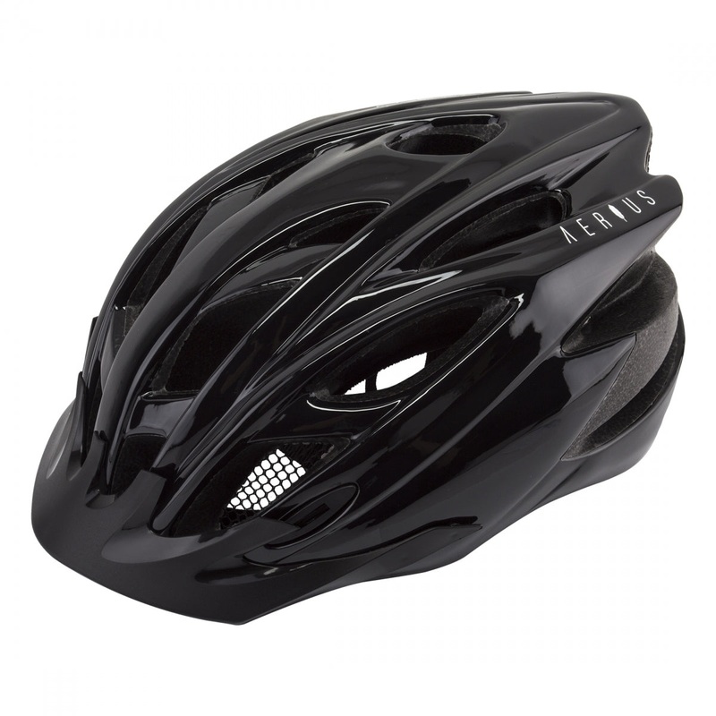 Bike Helmet Aerius Raven All-Purpose In-Mold Head Lock Retention Black Large/X-Large