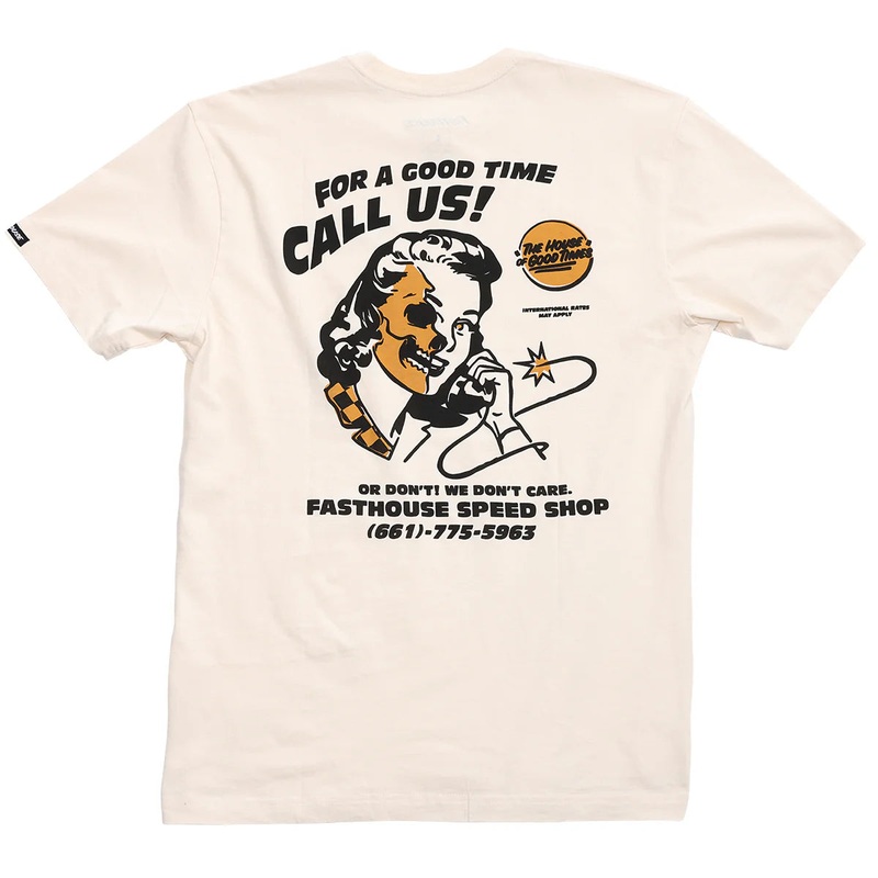 Fasthouse Call Us Tee – Natural Natural Small