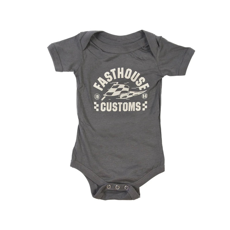 Fasthouse Infant Sprinter Onesie – Infant – Dark Gray Dark Gray 03-06 Months