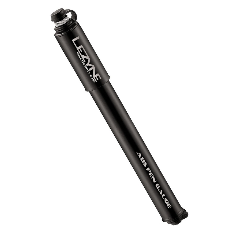Lezyne Gauge Drive HP – High Pressure – Medium Black – High Gloss Presta / Schrader