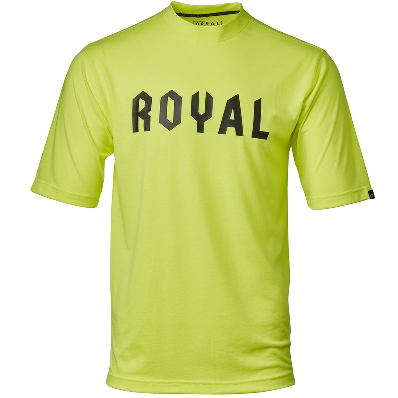 Royal Core Short Sleeve MTB Jersey – CORP – Flo Yellow Heather Flo Yellow Small