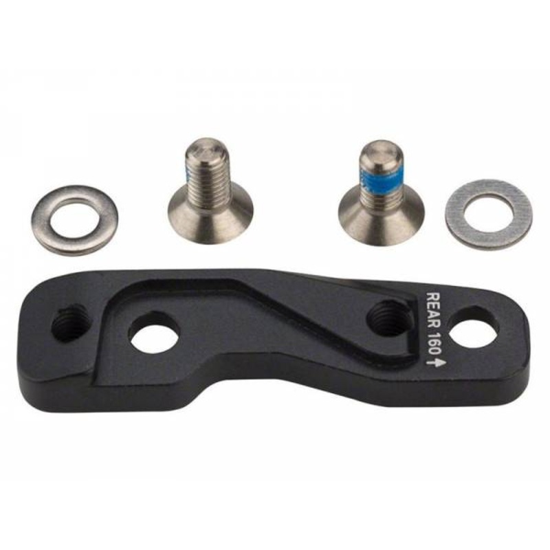 SRAM Flat Mount Disc Brake Adaptor – Rear Black 160mm