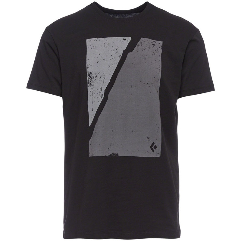 Black Diamond Block Print Mountain Tee – Black Mens Medium