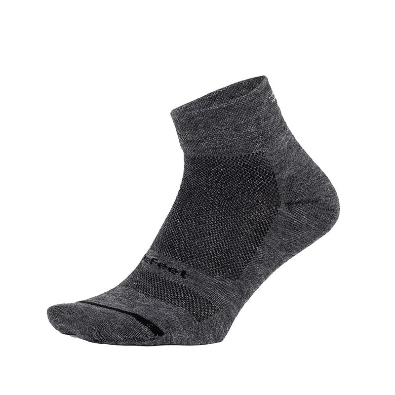 DeFeet Wooleator Pro 1″ Gravel Gray Socks 7-9