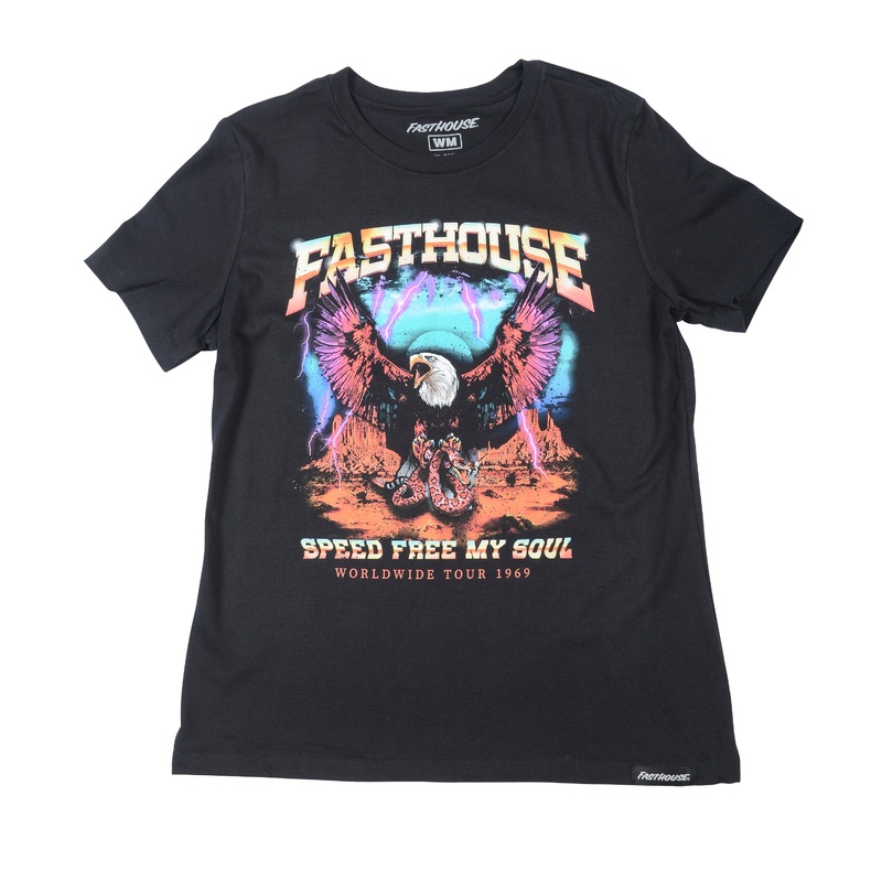 Fasthouse Tour 1969 Tee – Womens – Black Black Small