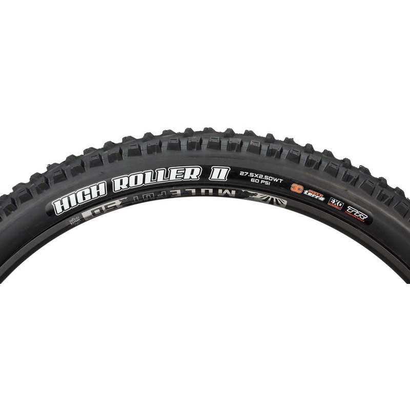 Maxxis High Roller II Tire – 27.5 x 2.5, Tubeless, Folding, Black, 3C Maxx Terra, EXO, Wide Trail