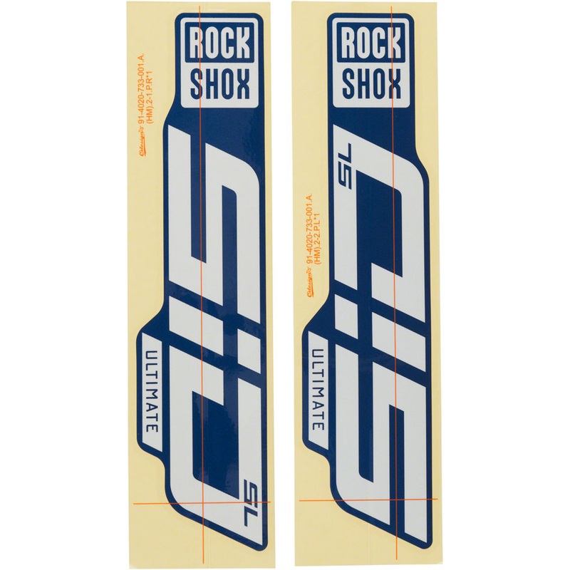Premium RockShox Fork Decal Kits for SID SL & SID SL D1 | Customizable Colors, Fresh Clean Sticker Technology, Style & Performance Enhancement Gloss Polar Foil for Blue Crush