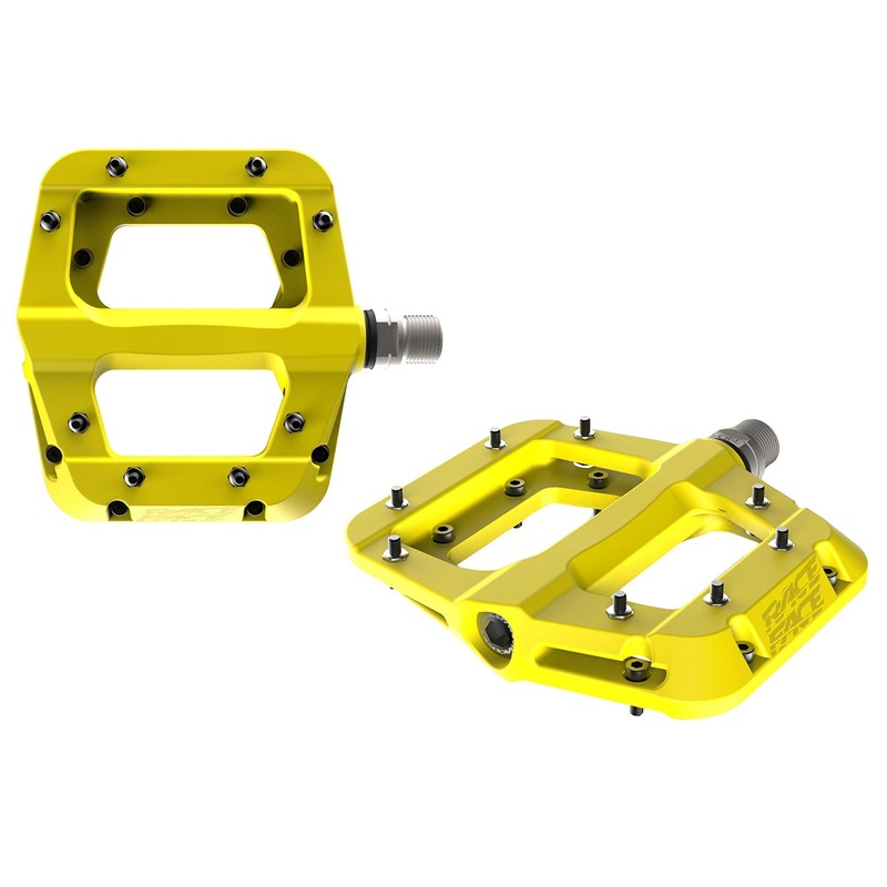 Race Face Chester Flat Pedals – Yellow Yellow