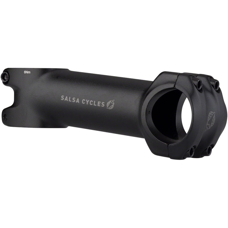 Salsa Guide Stem – 100mm, 31.8 Clamp, +/-6, 1 1/8″, Aluminum, Black