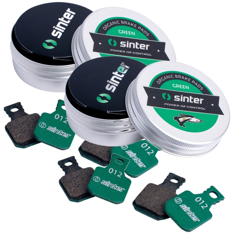 Sinter Green s2032 Organic Disc Brake Pads Bundle for Magura MT Bikes High-Performance Ceramic & Kevlar Resistance
