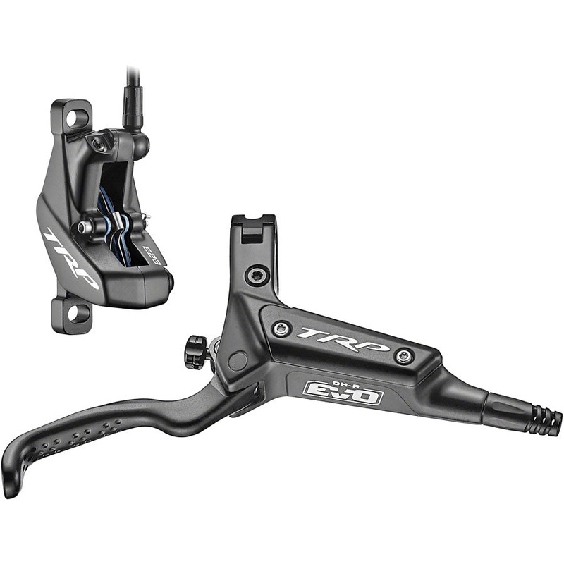 TRP DH-R EVO HD-M846 Disc Brake and Lever – Front, Hydraulic, 4-Piston, Post Mount, Black