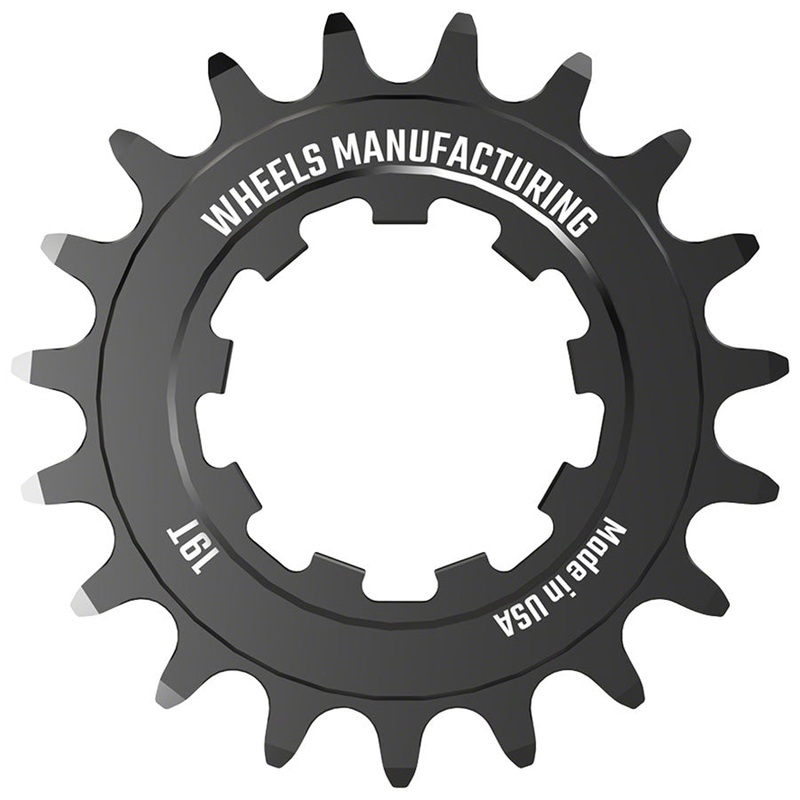 Wheels Manufacturing SOLO-SPEED Cog – 19t, Fits SOLO-SPLINE and SOLO-XD kits, Black