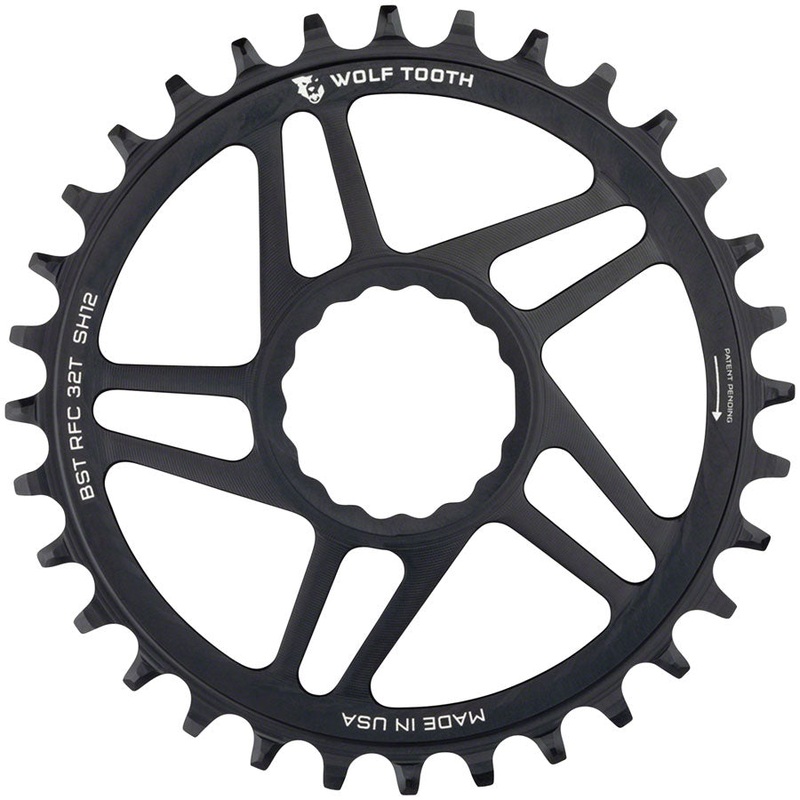 Wolf Tooth Direct Mount Chainring – 32t RaceFace/Easton CINCH Direct Mount Boost 3mm Offset Requires 12-Speed Hyperglide+ Chain BLK