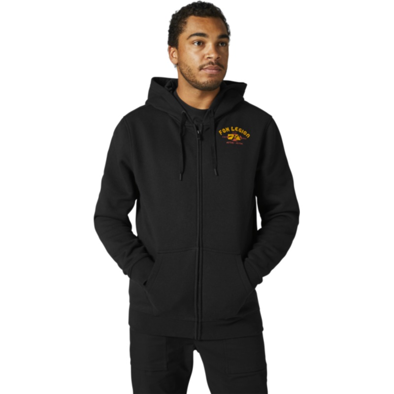 Fox Racing At Bay Zip Fleece – Black Black Small