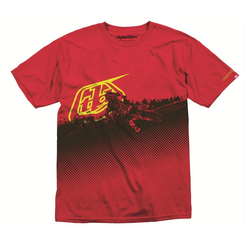 Troy Lee Designs Seely Tee – Red Red X-Large