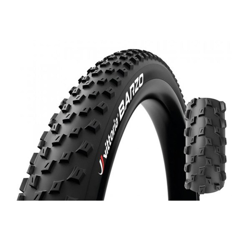 Vittoria Barzo  – Gravel / XC MTB Tire – 27.5 x 2.1″ (Rigid) Black