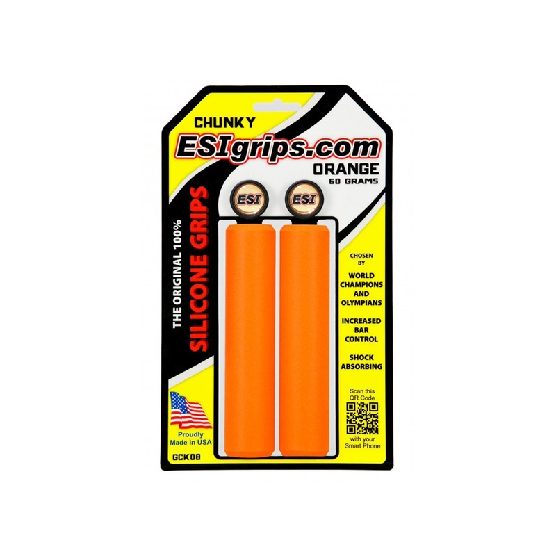 ESI Chunky Silicon MTB Grips – Orange Orange