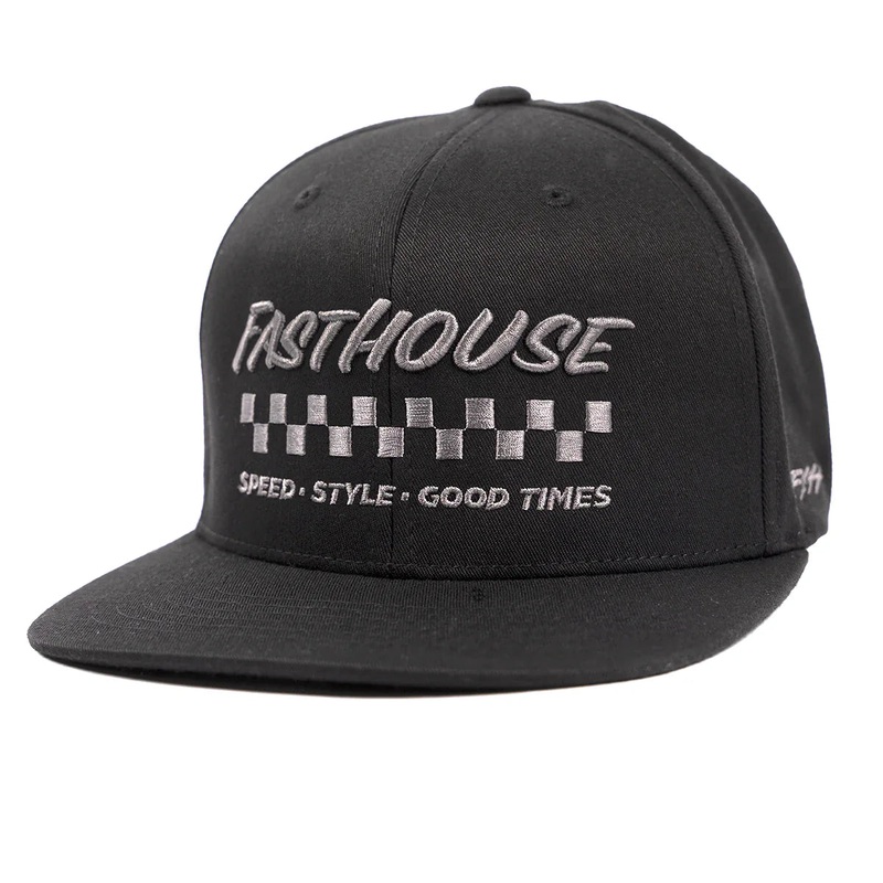 Fasthouse Genuine Hat – Black Black Small/Medium
