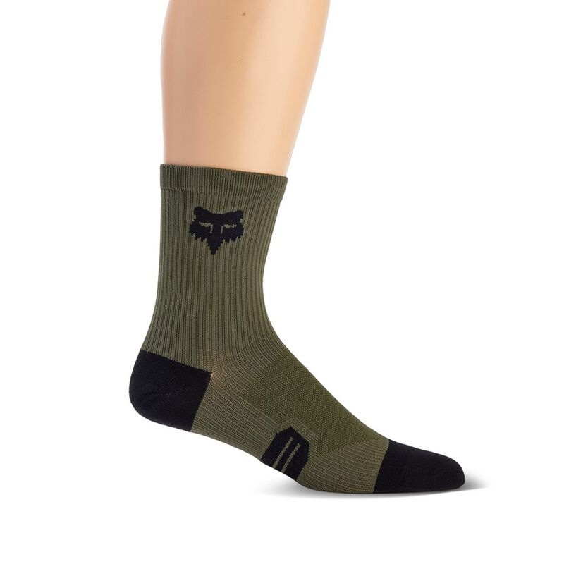 Fox Racing 6″ Ranger Sock – Olive Green Olive Green X-Small/Small